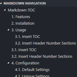 Markdown Navigation